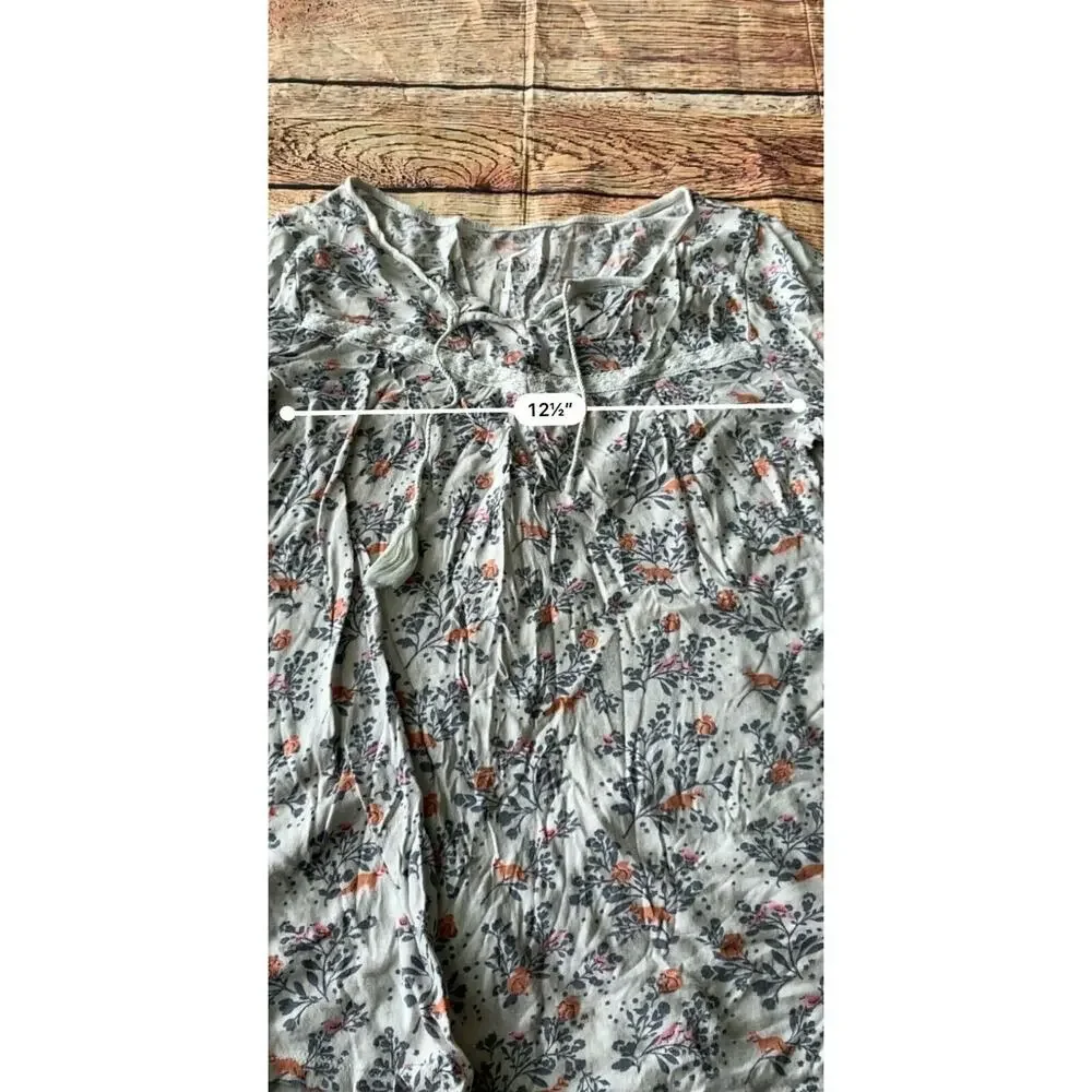 Justice Girls Shirt Blouse Tassels 16